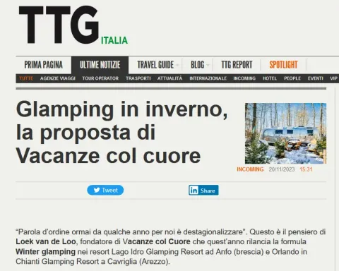 TTG Italia: le proposte Winter Glamping del gruppo Vacanze col cuore