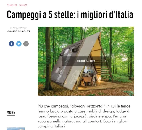 Vanity Fair - Campeggi a 5 stelle: i migliori d'Italia