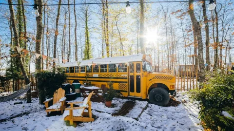 Winter Schoolbus