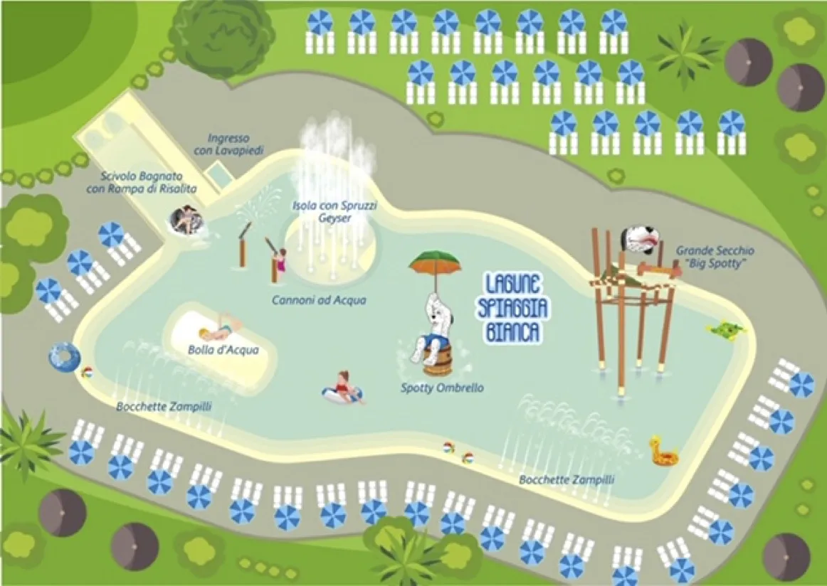 Een gloednieuw Spotty Spray Park bij Orlando in Chianti Glamping Resort