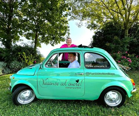 Paola's dream trip: from Italy to the North Cape in the historic Fiat 500!