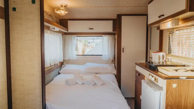 Glamping Trasimeno Roulotte bedroom