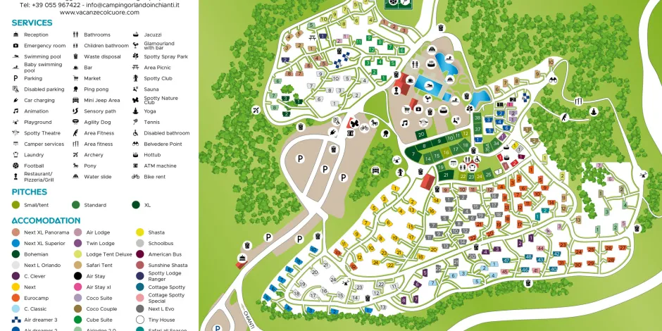 Map Chianti Glamping Resort