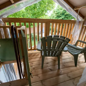 Glamping Weekend Air Lodge upstair terrace